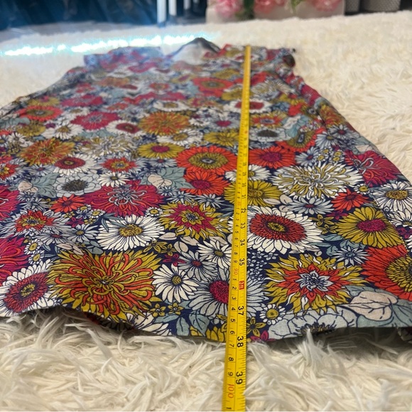 FOIL Strike a Pose Benefits Linen Dress Women’s Sze 8 Multicolor W/ Pockets NWOT - Picture 7 of 9